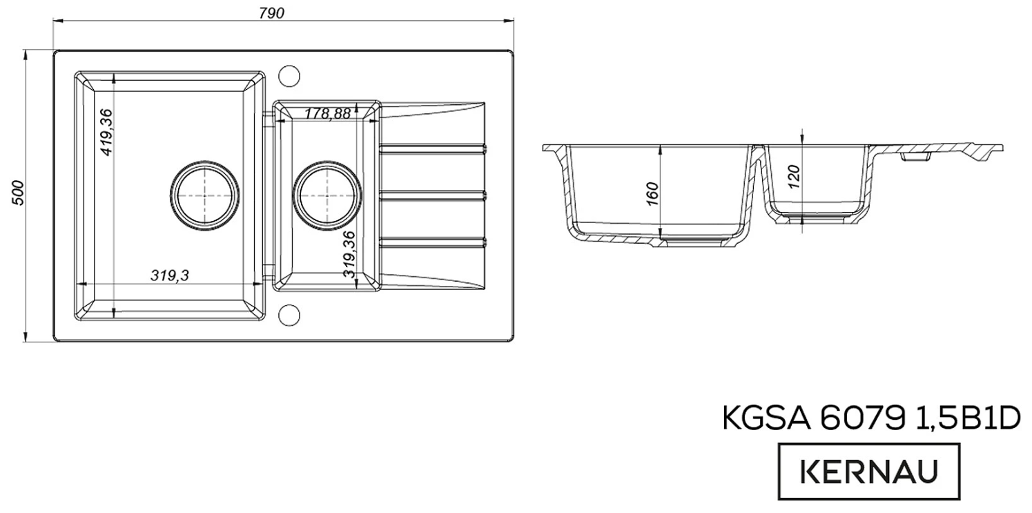 KGS A 6079 1,5B1D Sand